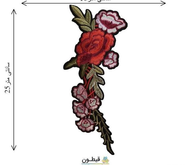 عکس گلدوزی ساده ی گل