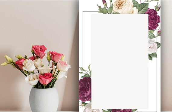 عکس گل ساده برای نوشتن متن