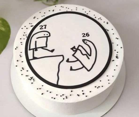 عکس کیک ساده تولد پسرانه