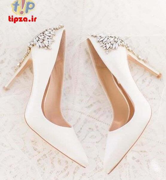 عکس کفش عروس ساده و شیک