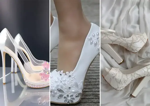 عکس کفش عروس ساده و شیک