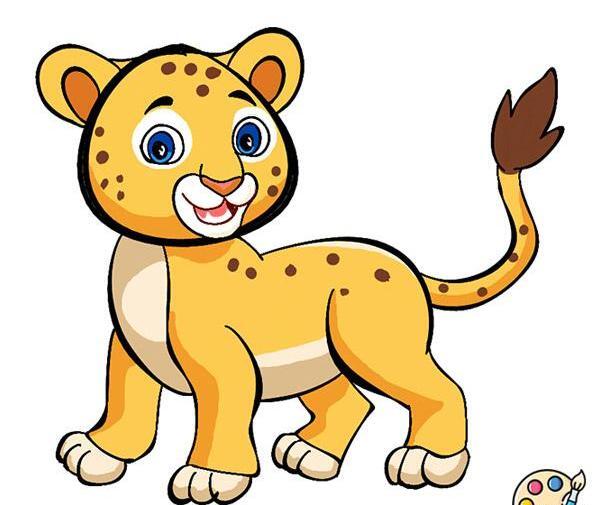 کشیدن عکس شیر ساده