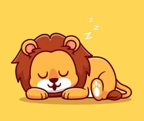 کشیدن عکس شیر ساده
