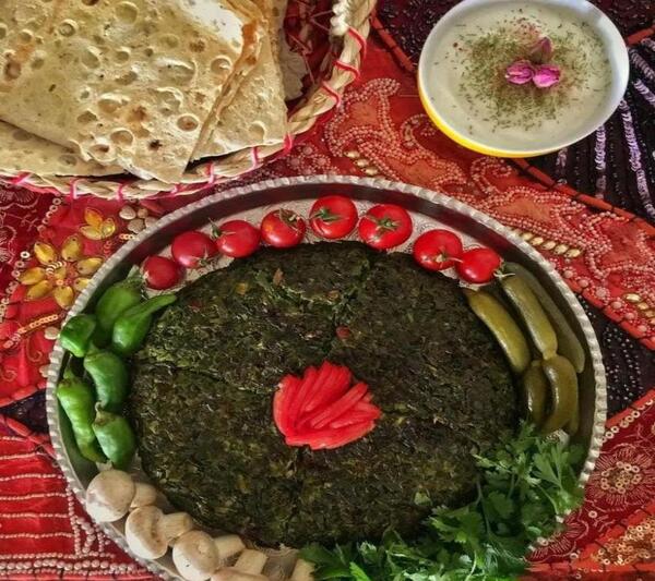 عکس کوکو سبزی ساده