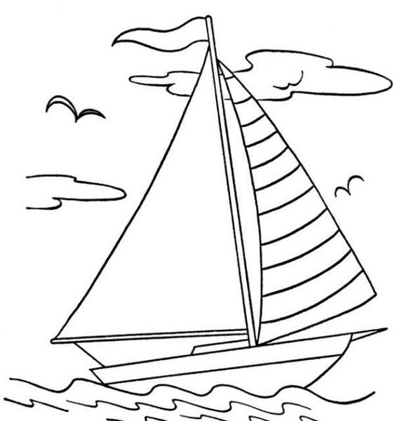 عکس نقاشی ساده دریا