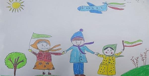 عکس نقاشی ساده برای دهه فجر
