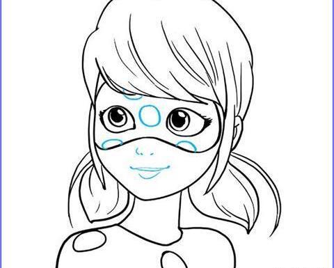 عکس دختر کفشدوزکی برای نقاشی ساده