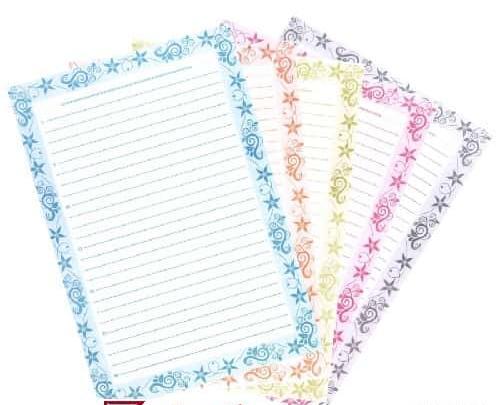 عکس برگه خط دار ساده