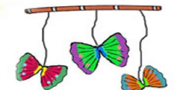 عکس کاردستی ساده پروانه