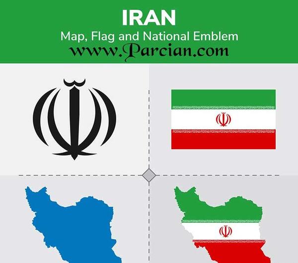 عکس ساده از پرچم ایران