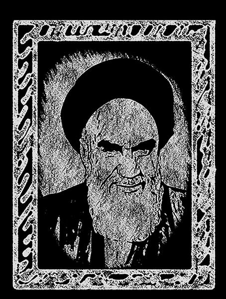 عکس نقاشی ساده امام خمینی