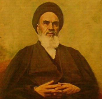 عکس نقاشی ساده امام خمینی