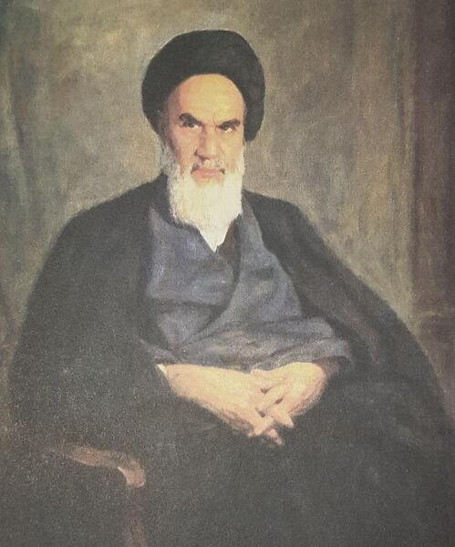 عکس نقاشی ساده امام خمینی