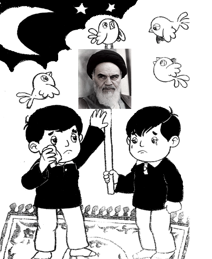 عکس نقاشی ساده امام خمینی