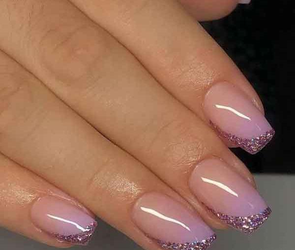 عکس ناخن اکلیلی ساده