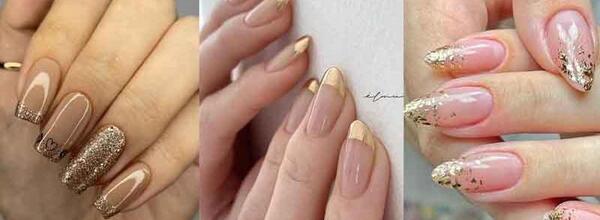 عکس ناخن اکلیلی ساده