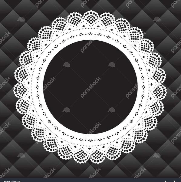 عکس دایره سفید پس زمینه مشکی