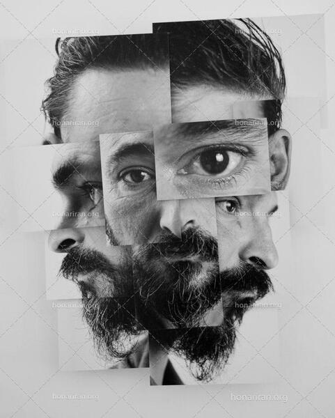 عکس سیاه سفید چهره مرد