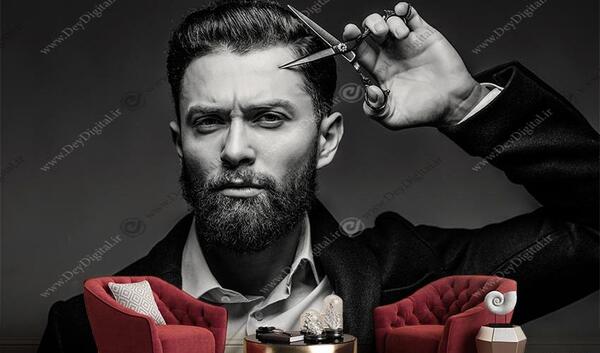 عکس سیاه سفید چهره مرد