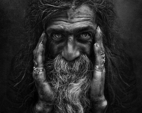 عکس سیاه سفید چهره مرد