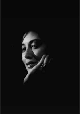 عکس چهره سیاه سفید