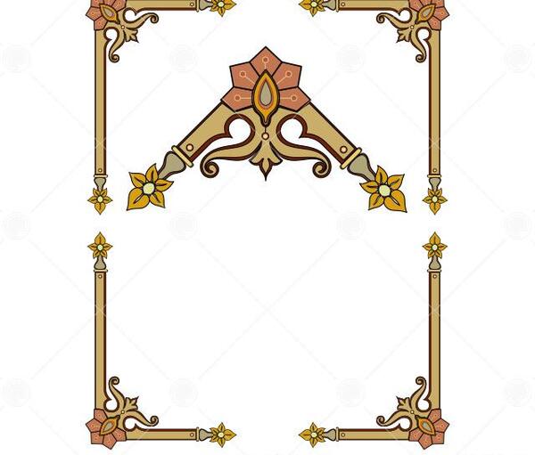 عکس برگه سفید حاشیه دار