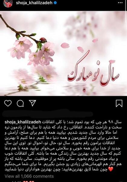 یک عکس سال نو مبارک