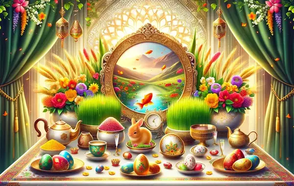 عکس نوشته تبریک سال نو ۱۴۰۳ رسمی
