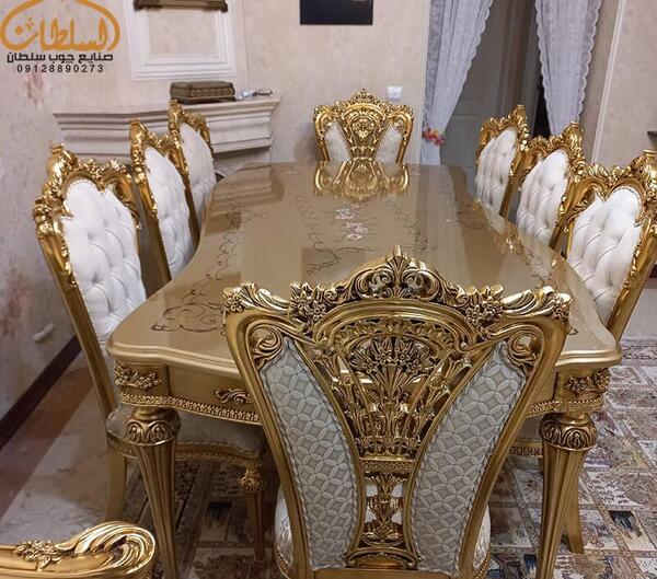 عکس میز غذاخوری سفید