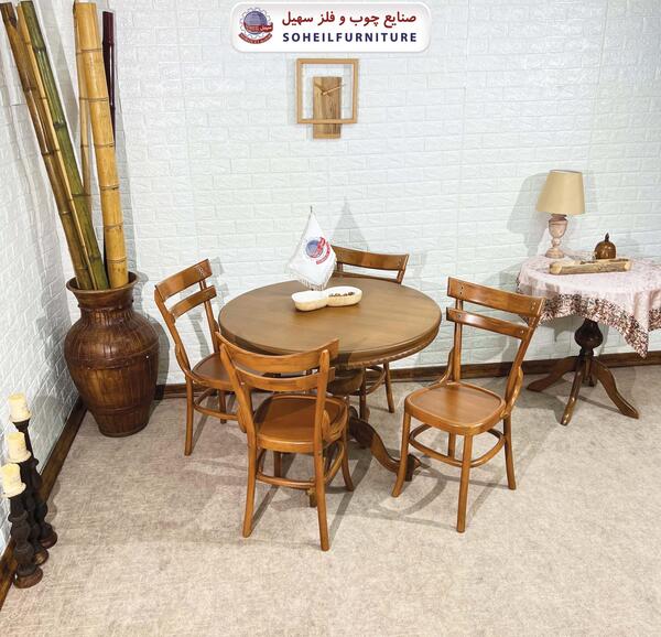 عکس میز غذاخوری سفید