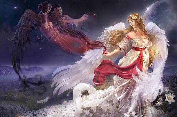 عکس سیاه سفید فرشته