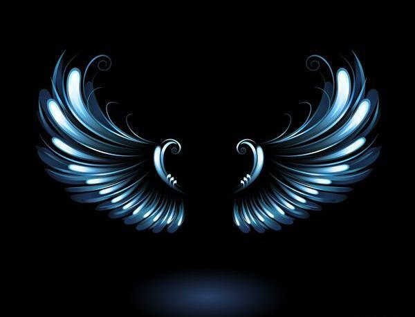 عکس سیاه سفید فرشته