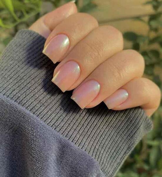 عکس ناخن سفید کروم