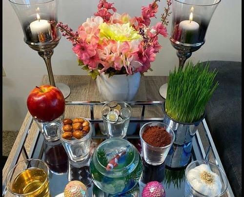 عکس سفره هفت سین داخل سینی