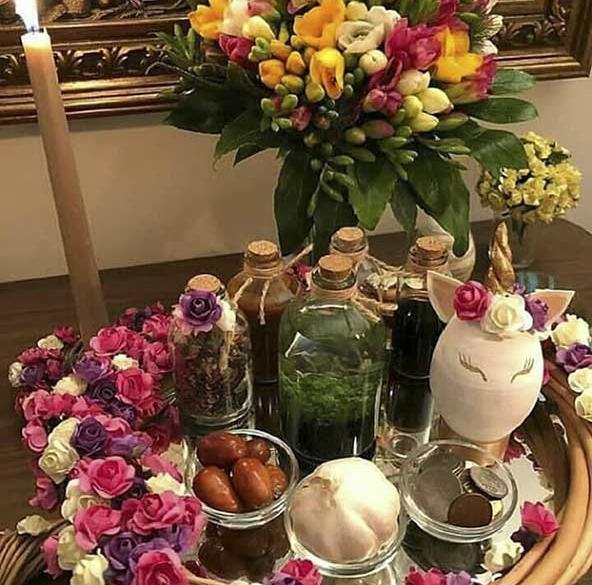 عکس سفره هفت سین داخل سینی