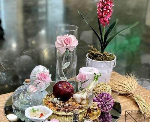 عکس سفره هفت سین داخل سینی