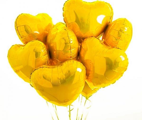 عکس بادکنک سفید و طلایی
