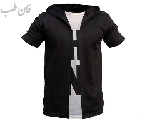 عکس هودی سفید مشکی