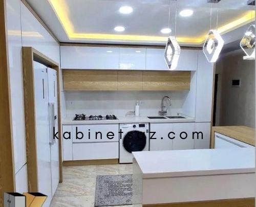 عکس کابینت های گلاس سفید مشکی