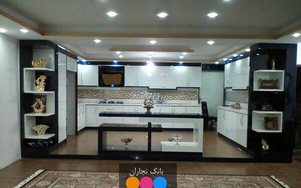 عکس کابینت های گلاس سفید و مشکی