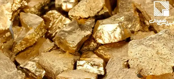 عکس سنگ طلای سفید