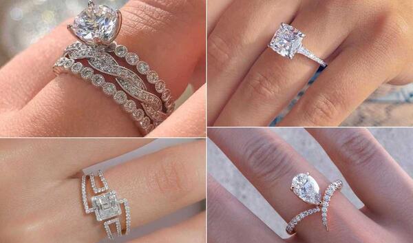 عکس های حلقه طلای سفید