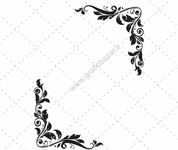 عکس کاغذ سفید حاشیه دار