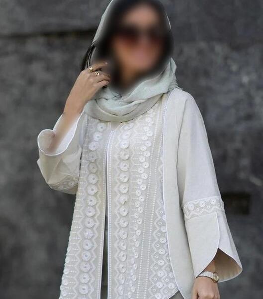 عکس مانتو سفید جدید
