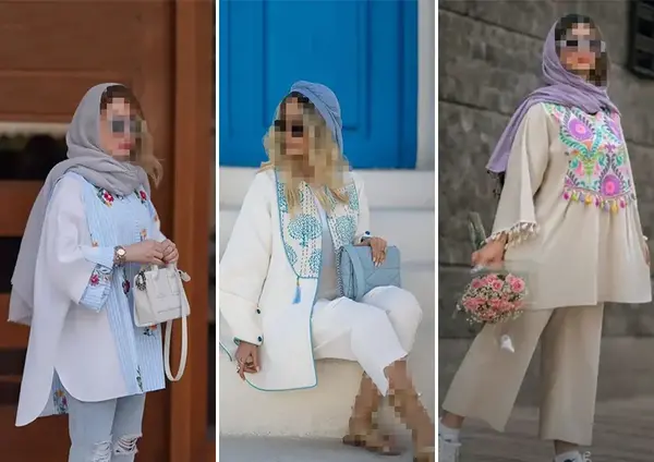 عکس مانتو سفید جدید