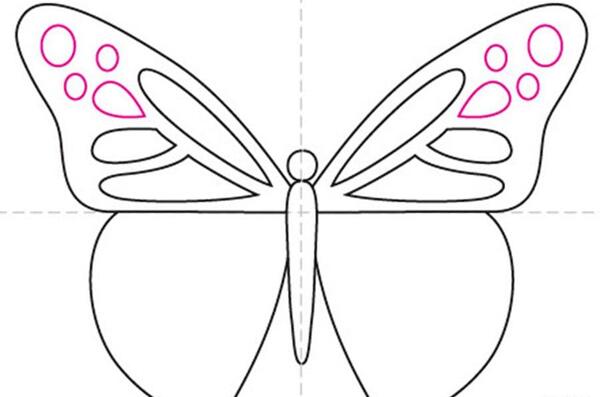 عکس نقاشی سیاه سفید پروانه