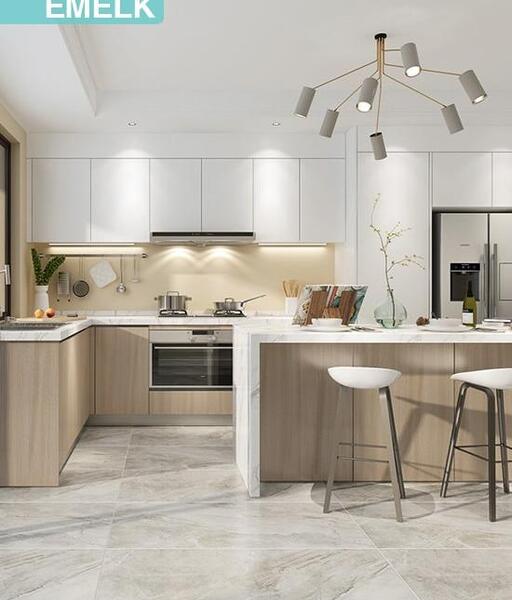 عکس کابینت های گلاس سفید اکلیلی