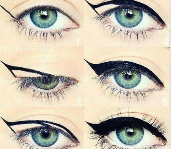 عکس خط چشم زشت