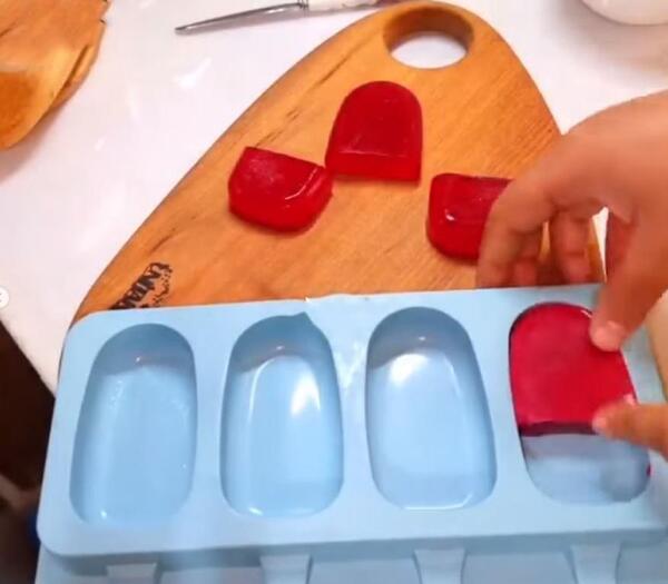عکس ژله با چوب بستنی