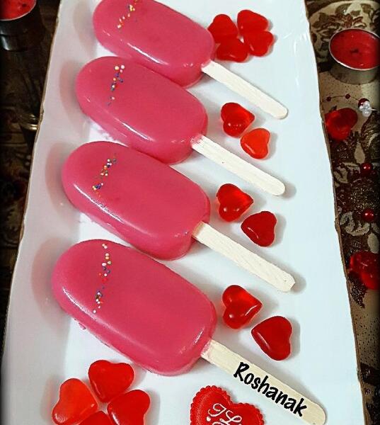 عکس ژله با چوب بستنی